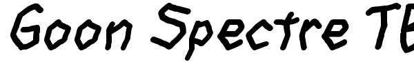 Goon Spectre TBS font preview